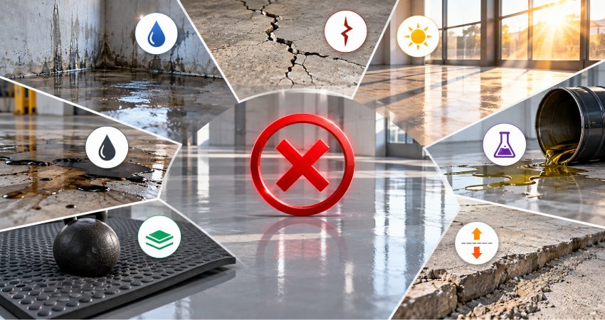 چه زمانی کفپوش اپوکسی خودتراز انتخاب مناسبی نیست؟
